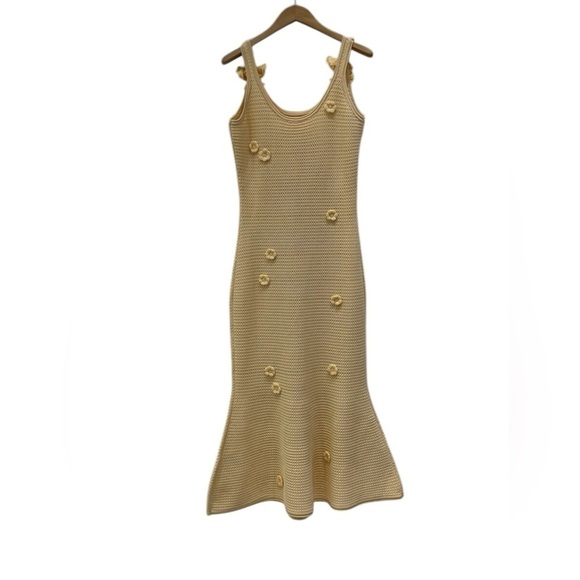 Self Portrait  Viscose Knit Midi Dress - Picture 4 of 6